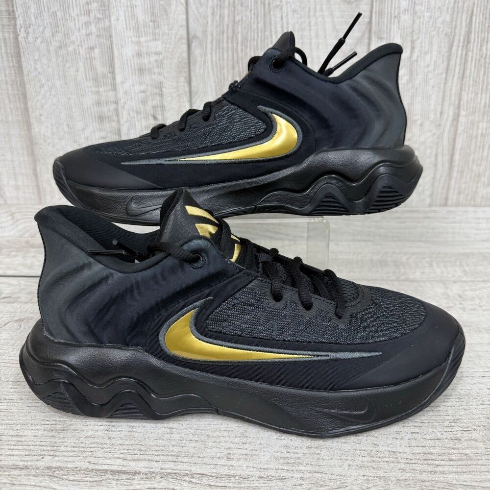 Nike Giannis Immortality 4 Mens Size 8 Basketball Shoes Black Gold FQ3680-010